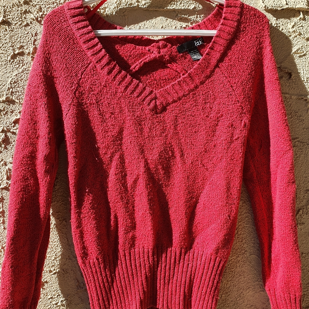Pink & Black Marbled Fox Sweater